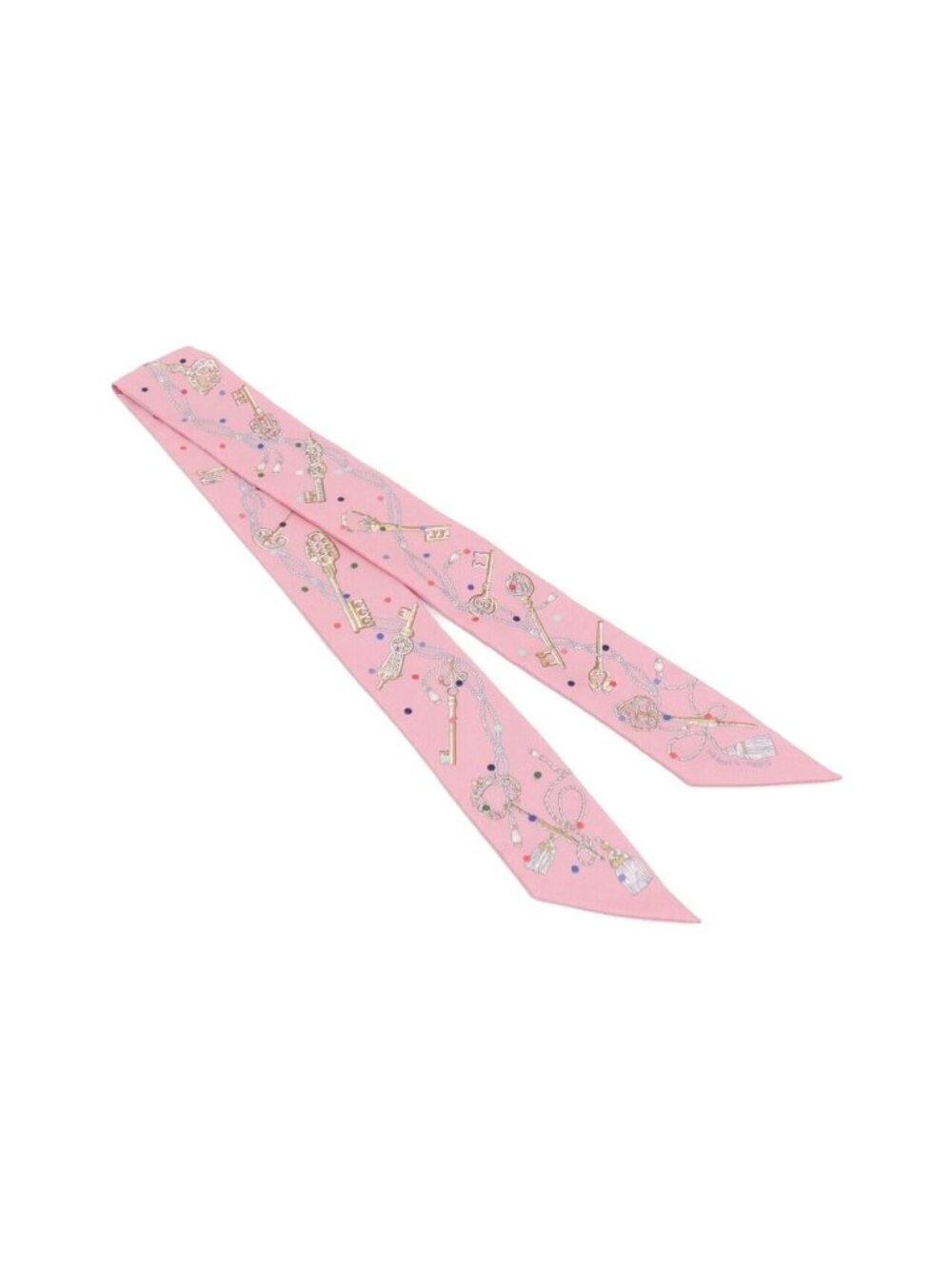 Hermes les Cles a Pois Twilly Scarf